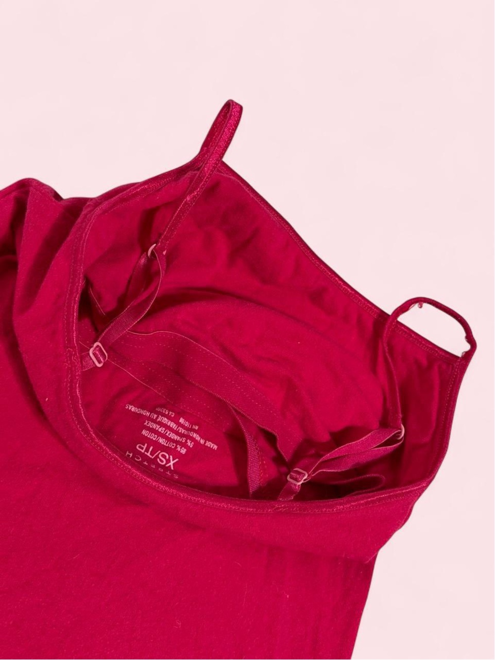 Aeropostale Y2K Butterfly Bright Pink Women's Stretch Cotton Camisole Tank - Picture 6 of 6